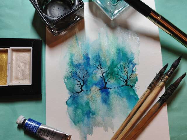 Atelier d'aquarelles : chalets et mazots