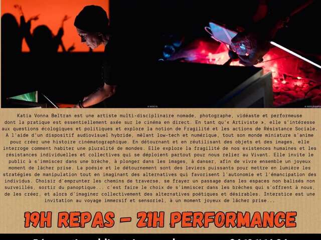 Repas-performance au resto paysan : Interstice