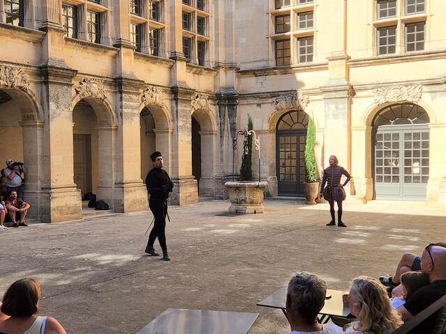 Vorführung des historischen Fechtens