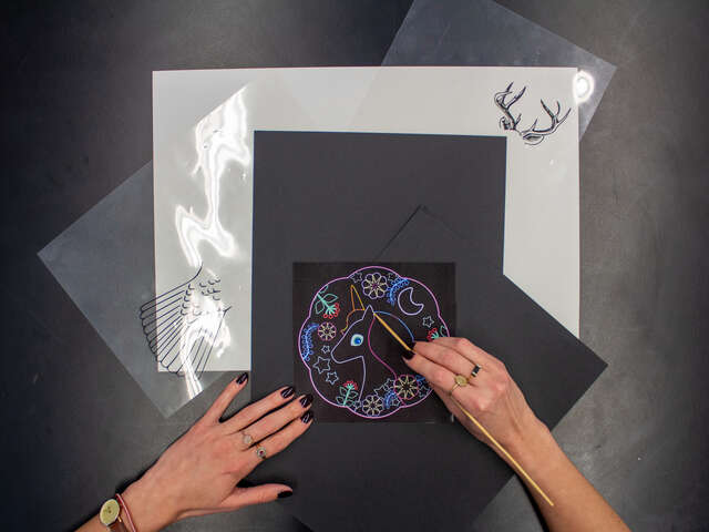 Atelier Dessin sur feuille magique