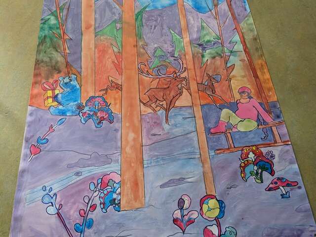 Fresque des Cinq écoles du Val d'Arly