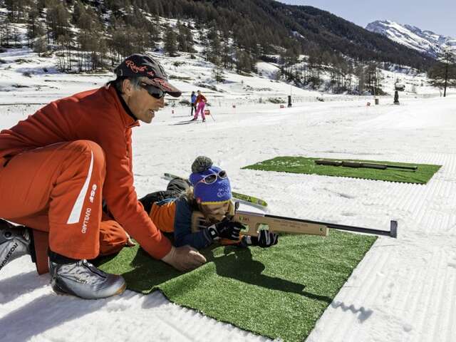 Cours de biathlon