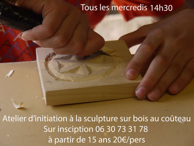 Atelier initiation à la sculpture sur bois au couteau