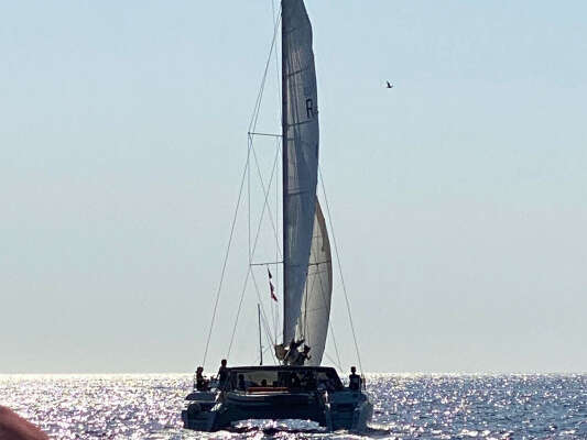 Catamaran sail ride in Frioul islands
