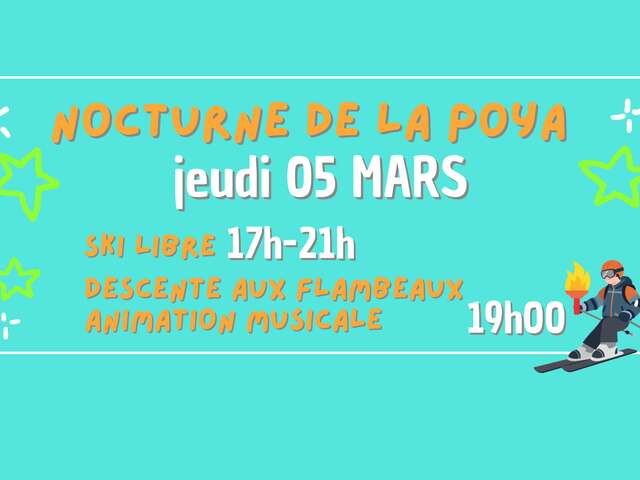 Les nocturnes de ski à la Poya