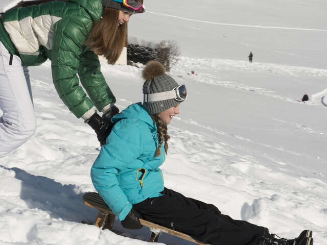 Piste de luge L'abeille au Venay