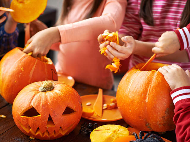 Sculptures sur courges
