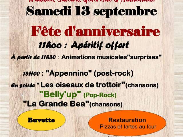 Fête d'anniversaire de l'Auberge de Cuzieu