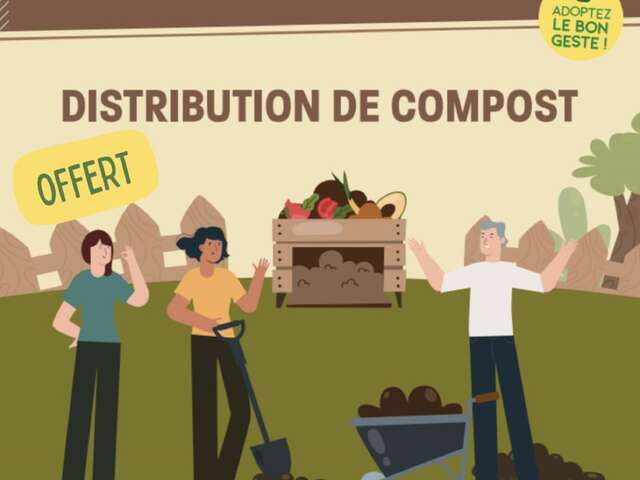 Distribution de compost
