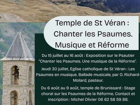 Stage choral "Les Paumes - De la Réforme à nos jours"