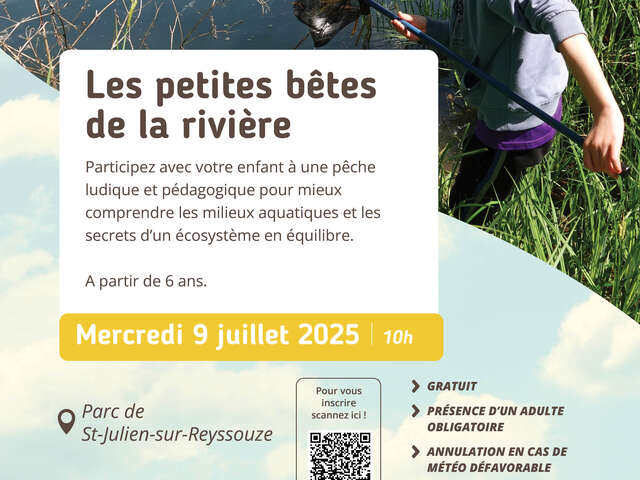[Sortie junior] Les petites bêtes de la rivière