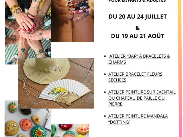 Ateliers créatifs à la boutique "Côté marché" à Loix