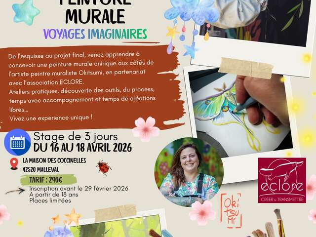 Stage atelier peinture murale - Voyages Imaginaires