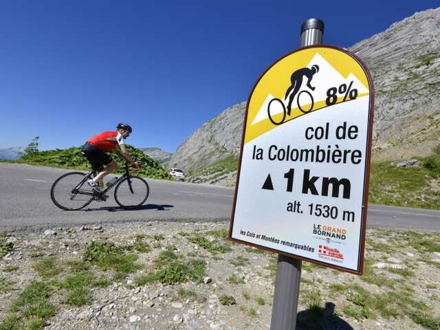 Aller cyclo : Col de la Colombière versant sud