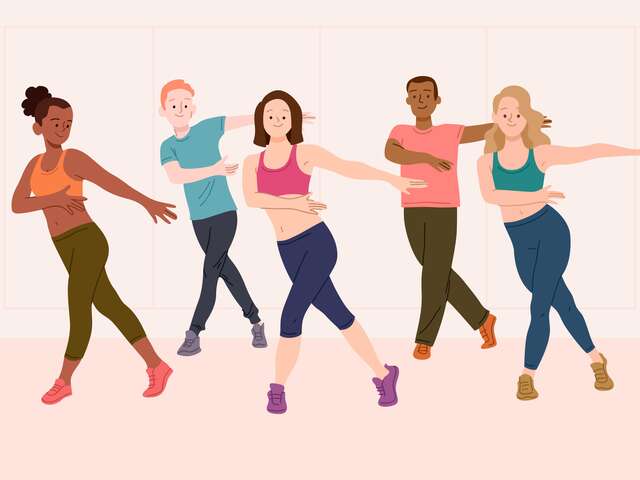 Cours de danse en ligne avec Montriond s'active