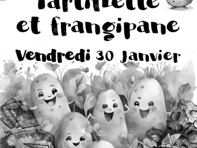 Cantine populaire tartiflette and frangipane