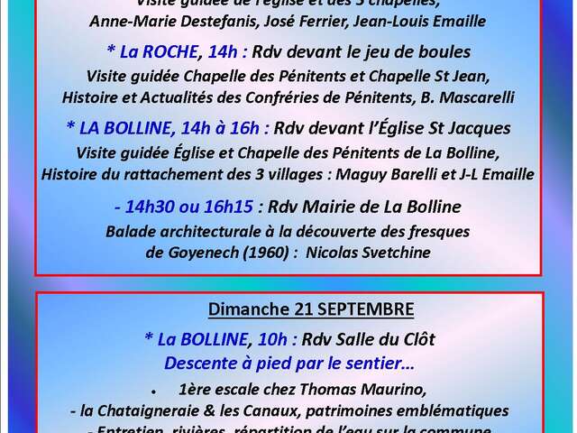 Les Journées Européennes du Patrimoine avec  l'association Trait d'Union