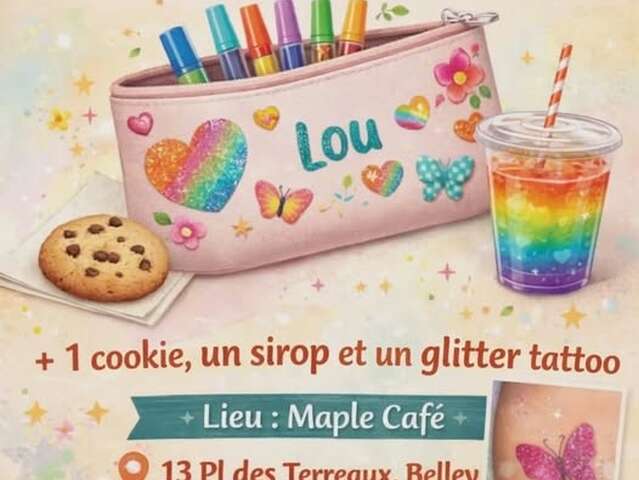 Atelier customisation d'une pochette au Maple Café