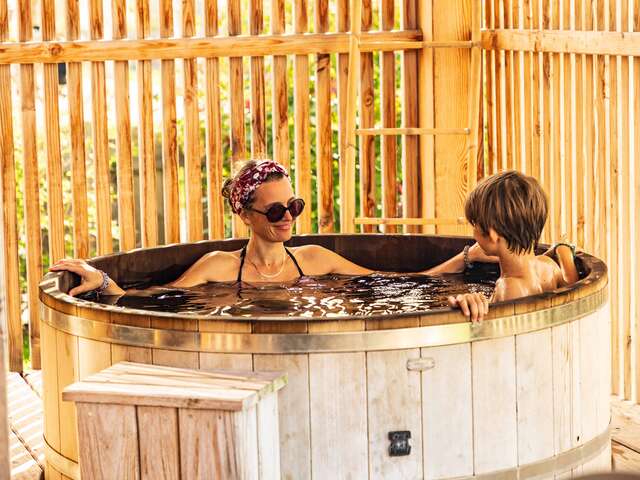 Les Lodges de la Viarhôna: die Spa-Hütten