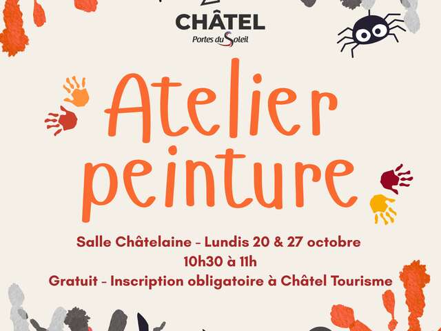 Atelier peinture d'Halloween