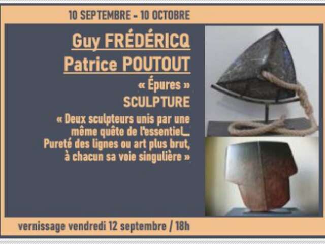 Epures" sculpture exhibition by Guy Frédéricq and Patrice Poutout - Art dans la Nef