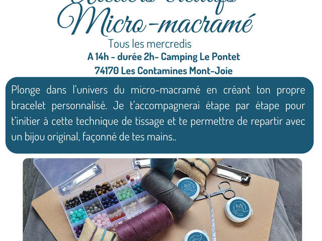 Atelier créatif micro-macramé