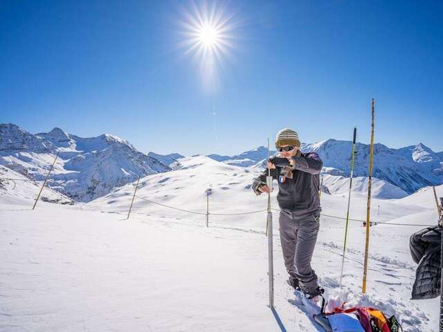 Sondage par battage de neige