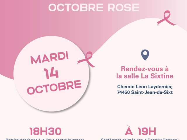 Conférence - Octobre Rose