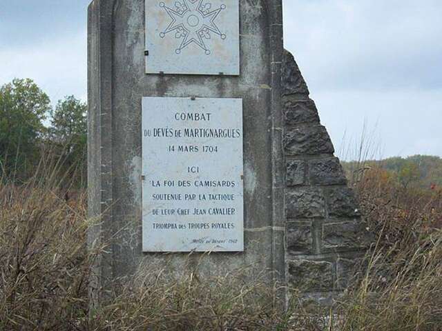 Stèle des Camisards à Martignargues