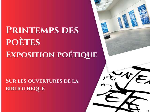 Printemps des poètes : exposition poétique