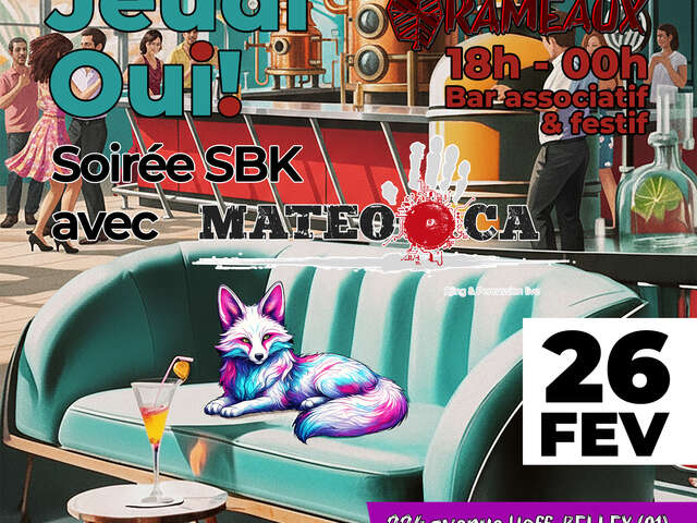 Jeudi Oui! SBK à l'Espace Rameaux