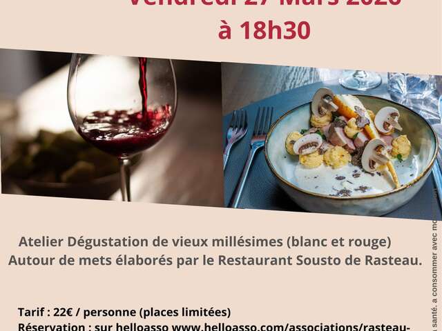 Workshop Verkostung alter Jahrgänge & Speisen