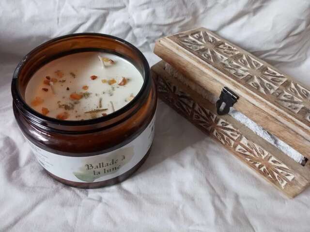 Fabrication de bougie en cire de colza- Atelier