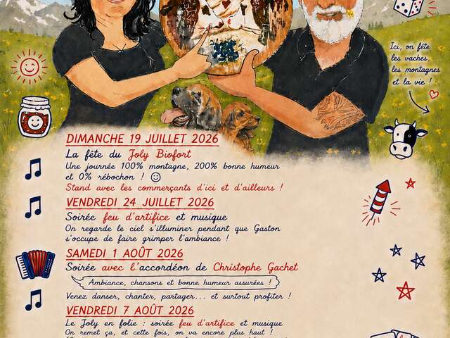 Les animations de l'été au restaurant "Chez Gaston" à Hauteluce