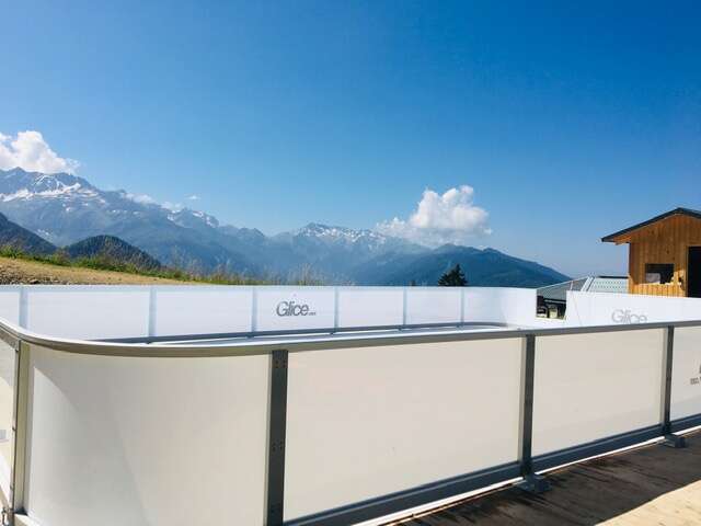 Synthetic ice rink at Le Collet