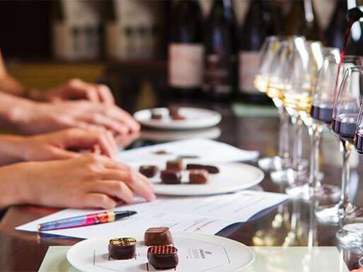 Wine and chocolate workshop with commentary