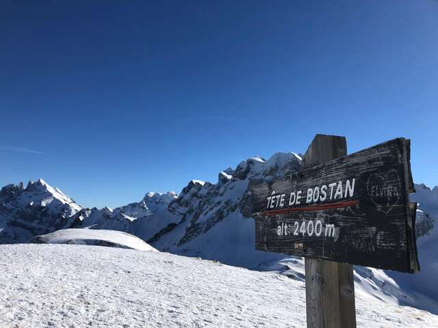 Tête de Bostan depuis Morzine