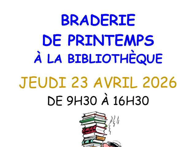 Spring sale at the library