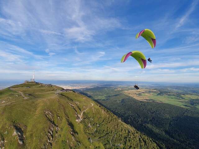 Parapente au Puy de Dôme avec Freedom