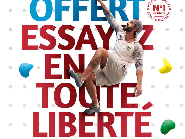 Découvrez l'escalade gratuitement tout le mois de Janvier !