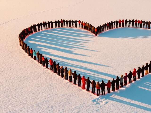 Heart of snow