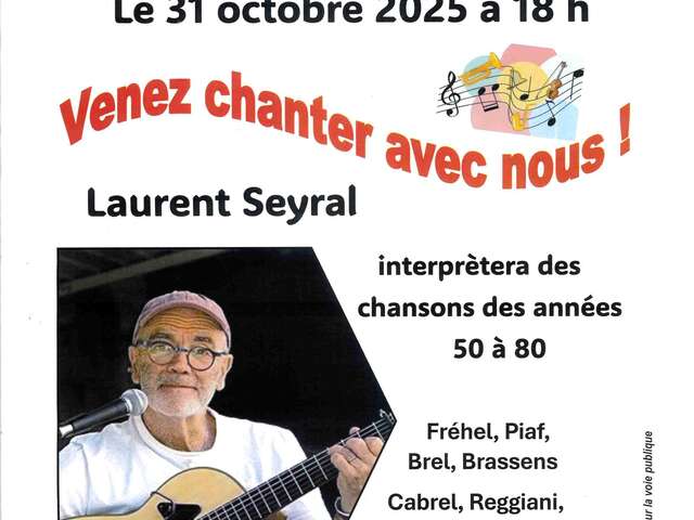 Kom en zing mee met Laurent Seyral!