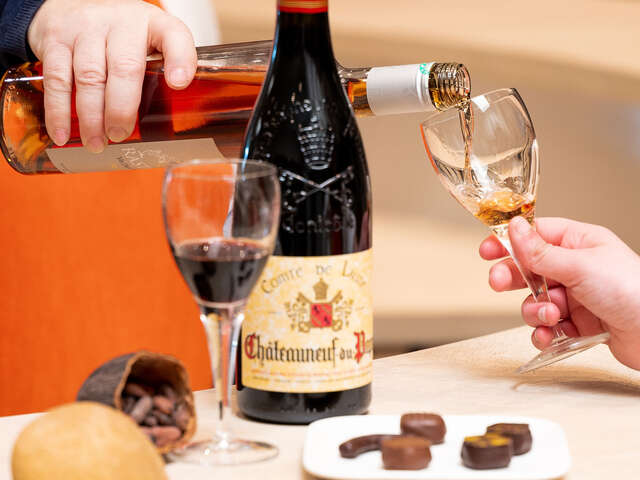 Wine and chocolate workshop with commentary