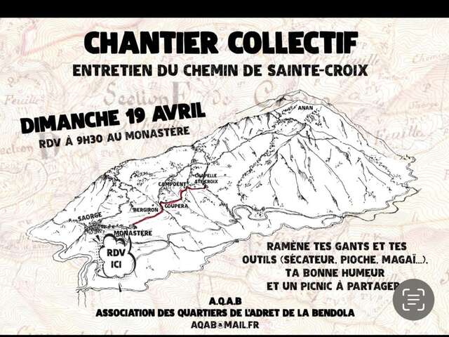 Cantiere collettivo : Manutenzione del sentiero di Sainte-Croix