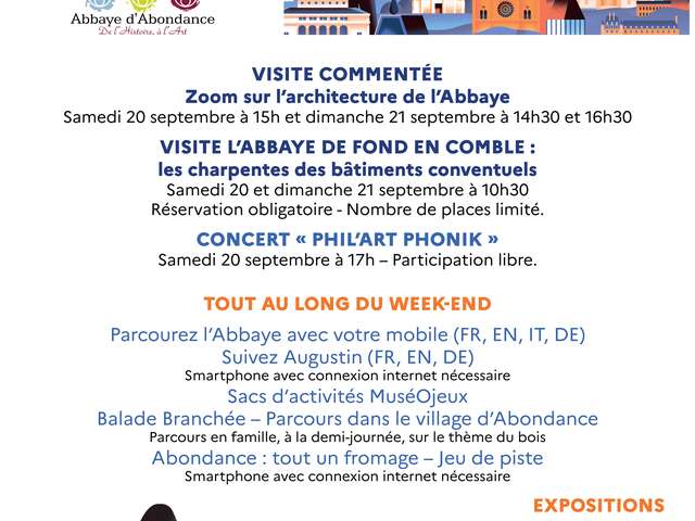 Journées Européennes du Patrimoine - Abbaye  d'Abondance