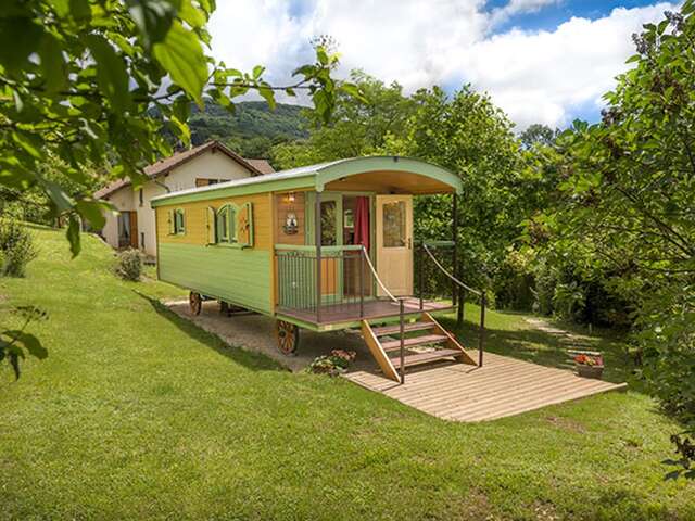 Roulotte de charme au Paradis des animaux