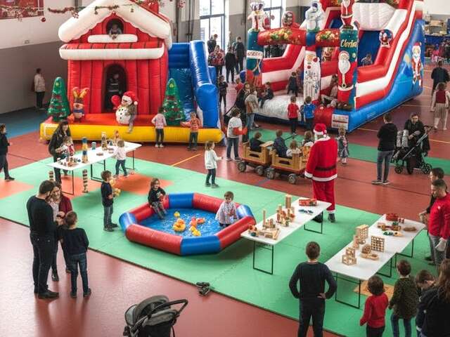 Parc gonflable de Noël