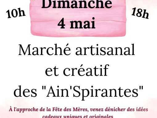 Marché artisanal et créatif des "Ain'Spirantes"