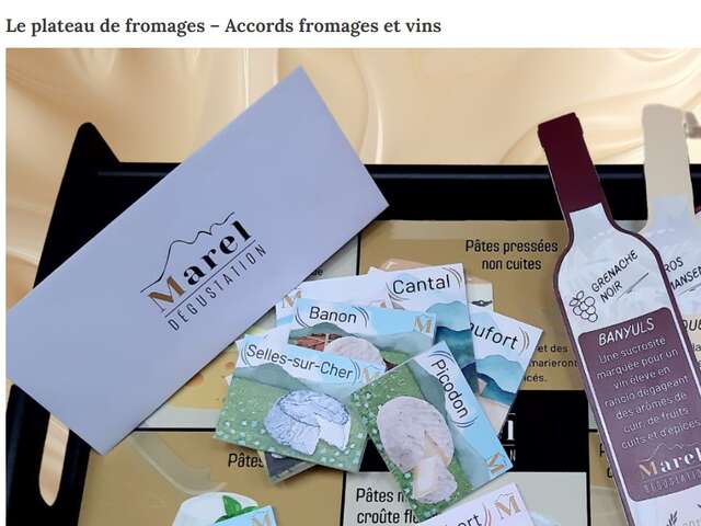 Wine gaming "Le plateau de fromages"