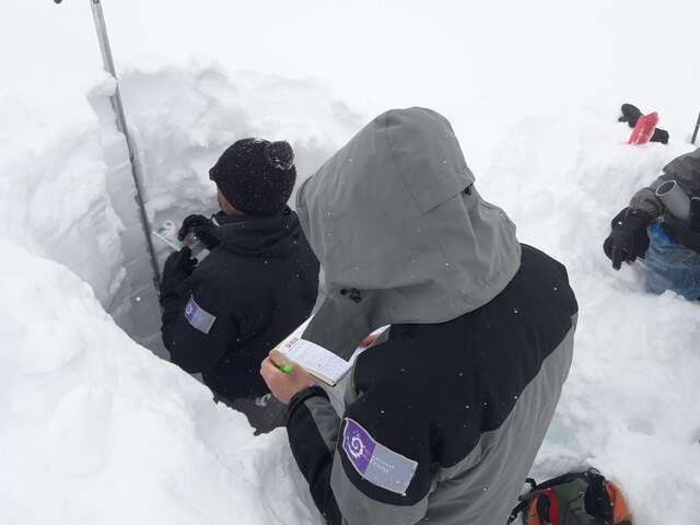 Sondage par battage de neige